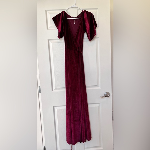 Baltic Born Dresses & Skirts - Red Velvet Wrap Dress